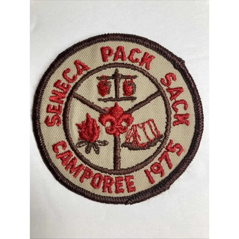 YMCA Indian Guides Patches - Lot of 2 Patches, 1 Leather patch and one Lapel Pin